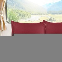 Nestl Burgundy Rv Queen Sheets Super Soft Rv Short Queen Sheets For Rv Camper 4 Piece 1800 Microfiber Fitted Rv Sheets Doubl