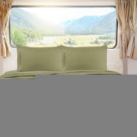 Nestl Olive Green Rv Queen Sheets Super Soft Rv Short Queen Sheets For Rv Camper 6 Piece 1800 Microfiber Fitted Rv Sheets Do