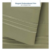 Nestl Olive Green Rv Queen Sheets Super Soft Rv Short Queen Sheets For Rv Camper 6 Piece 1800 Microfiber Fitted Rv Sheets Do