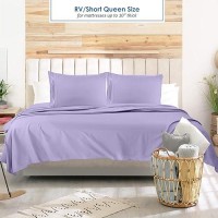 Nestl Lavender Rv Queen Sheets Super Soft Rv Short Queen Sheets For Rv Camper 6 Piece 1800 Microfiber Fitted Rv Sheets Doubl