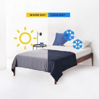 Ynm Exclusive Cooling Duvet Cover For Weighted Blankets With 16 Strings (Blue Blue  48