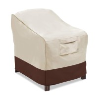 Vailge Patio Chair Covers, Lounge Deep Seat Cover, Heavy Duty And Waterproof Outdoor Lawn Patio Furniture Covers (Large, Beige & Brown)