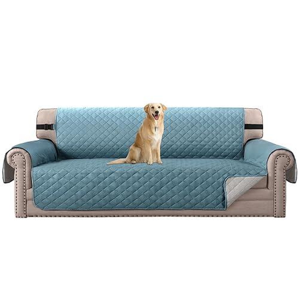 Hversailtex Reversible Sofa Cover Couch Cover For 3 Cushion Couch Water Resistant Furniture Protector For Pets Durable Large Cu