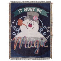 Frosty The Snowmanits Magic Woven Tapestry Throw Blanket 48 X 60 Multi Color