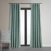 Hpd Half Price Drapes Signature Velvet Thermal Blackout Curtains For Living Room 120 Inch Long 1 Panel Rod Pocket Insulated Bl