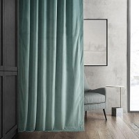 Hpd Half Price Drapes Signature Velvet Thermal Blackout Curtains For Living Room 120 Inch Long 1 Panel Rod Pocket Insulated Bl