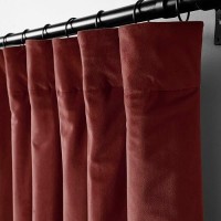 Hpd Half Price Drapes Signature Velvet Thermal Blackout Curtains For Living Room 84 Inch Long 1 Panel Rod Pocket Insulated Bla