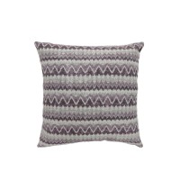 Benjara Contemporary Style Horizontally Zigzag Designed Set Of 2 Throw Pillows Multicolor