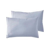 Nestl Ice Blue King Pillow Cases 2 Soft King Size Pillow Case 1800 Brushed Microfiber Pillowcases Envelope Closure Pillowcas