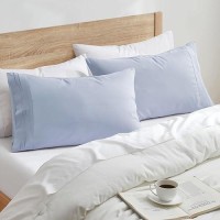 Nestl Ice Blue King Pillow Cases 2 Soft King Size Pillow Case 1800 Brushed Microfiber Pillowcases Envelope Closure Pillowcas