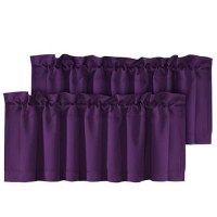 Hversailtex 2 Panels Blackout Curtain Valances For Kitchen Windowsbathroomliving Roombedroom Privacy Decorative Rod Pocket S