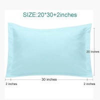 Ntbay Queen Pillow Shams 2 Pack Brushed Microfiber 20X30 Sham Covers Super Soft And Cozy Wrinkle Fade Stain Resistant 20X