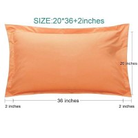 Ntbay King Pillow Shams 2 Pack Brushed Microfiber 20X36 Sham Covers Super Soft And Cozy Wrinkle Fade Stain Resistant 20X3