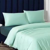 Ntbay Zippered Satin Pillow Cases For Hair And Skin Luxury Queen Hidden Zipper Pillowcases Set Of 2 20X30 Inches Cyan