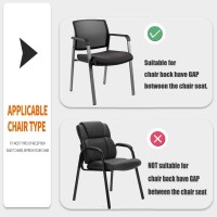 Deisy Dee Stretch Chair Slipcover Covers For Guest Reception Arm Chair (Only Chair Covers) C160 (Black)