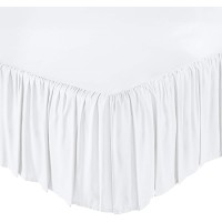 Ruffled Bed Skirt 10 Inch Drop King Size Dust Ruffle 100 Microfiber Ruffle Bed Skirt With Nonwoven Platform Wrinkel Free Be