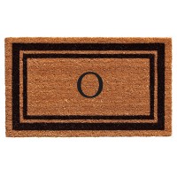 Calloway Mills 152961830O Black Border 18 X 30 Monogram Doormat Letter O