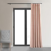 Hpd Half Price Drapes Signature Velvet Thermal Blackout Curtains For Living Room 108 Inch Long 1 Panel Rod Pocket Insulated Bl