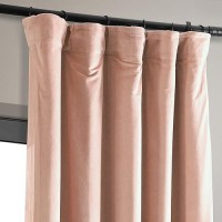 Hpd Half Price Drapes Signature Velvet Thermal Blackout Curtains For Living Room 108 Inch Long 1 Panel Rod Pocket Insulated Bl