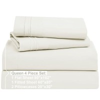 Nestl Queen Sheet Set 4 Piece Bed Sheets For Queen Size Bed Deep Pocket Hotel Luxury Extra Soft Breathable And Cooling Of