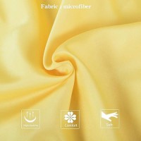 Ntbay Zippered Satin Pillow Cases For Hair And Skin Luxury Queen Hidden Zipper Pillowcases Set Of 2 20X30 Inches Yellow