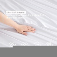 Nestl Full Size Sheet Sets 4 Piece Full Size Sheets Deep Pocket Hotel Luxury Extra Soft Breathable And Cooling Calm Blue