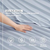 Nestl Split King Sheets For Adjustable Beds 5 Piece Split King Sheets Set Deep Pocket Hotel Luxury Extra Soft Breathable A