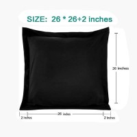 Ntbay 26X26 Euro Sham Covers 2 Pack Brushed Microfiber 26X26 Pillow Covers Soft Wrinklefree Faderesistant Stainresista