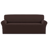 Easygoing Fleece Stretch Sofa Slipcover Spandex Nonslip Soft Couch Sofa Cover Washable Furniture Protector With Antiskid Foa