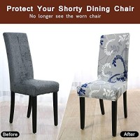 Uxcell Stretch Dining Room Chair Cover Floral Printed Chair Slipcover Removable Washable Spandex Furniture Seat Protector For Kitchen Hotel Table Banquet Vintage Style A