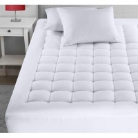 Utopia Bedding Twin Xl Mattress Pad Quilted Fitted Premium Mattress Protector Deep Pocket Mattress Cover Stretches Up To 16 In