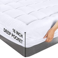 Utopia Bedding Twin Xl Mattress Pad Quilted Fitted Premium Mattress Protector Deep Pocket Mattress Cover Stretches Up To 16 In