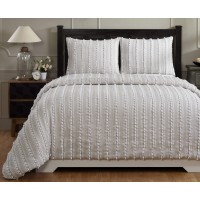 Better Trends Bed comforter FullQueen Anglique comforter collection in Taupe 100 cotton comforter Uniquely Luxurious Soft