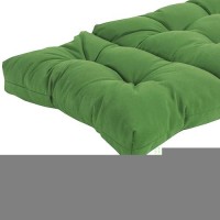 Qilloway Indoor/Outdoor Chaise Lounge Cushion Spring/Summer Seasonal Replacement Cushions. (Green)