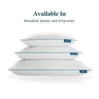 Lucid Premium Shredded Memory Foam Pillowhypoallergenicmoldable Loft King King Pack Of 2 White