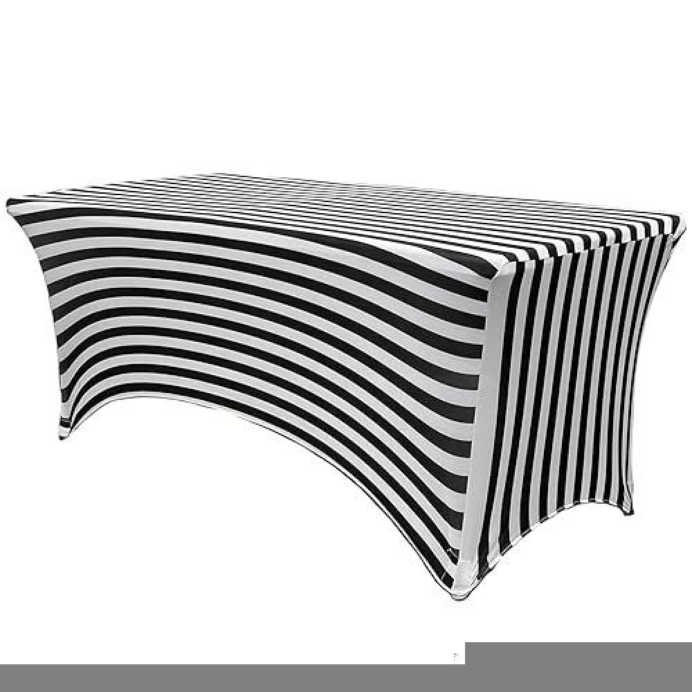 Your Chair Covers Rectangular Spandex Table Covers 6Ft Fitted Tablecloth Wedding Event Patio Table Decorations Elastic Fabric St