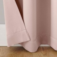 Sun Zero 55407 Riley Kids Bedroom Blackout Grommet Curtain Panel 40 X 84 Blush