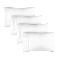 Queen Size Pillow Cases Set Of 4 Extra Soft Pack Of 4 Pillowcase Covers Hotel Luxury Pillowcases Machine Washable Pillow P