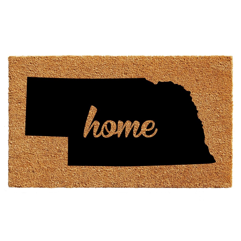 Calloway Mills 105312436 Nebraska Doormat 24 X 36 Naturalblack