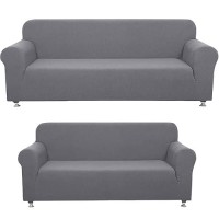 Sapphire Home 2Piece Sofa And Loveseat Slipcovers Couch And Loveseat Covers Set Form Fit Stretch Wrinkle Free Furniture Pro