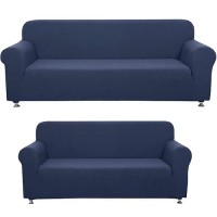 Sapphire Home 2Piece Sofa And Loveseat Slipcovers Couch And Loveseat Covers Set Form Fit Stretch Wrinkle Free Furniture Pro