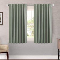 Hversailtex Blackout Curtains Thermal Insulated Window Treatment Panels Room Darkening Blackout Drapes For Living Room Back Tab