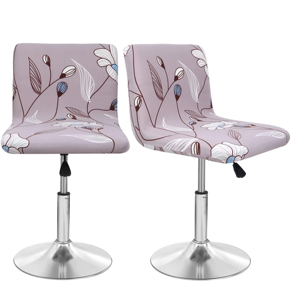 Deisy Dee Dining Room Chair Covers,Bar Stool Covers,Barstool Chair Slipcovers Pack Of 2