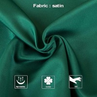 Ntbay Zippered Satin Pillow Cases For Hair And Skin Luxury Standard Hidden Zipper Pillowcases Set Of 2 20X26 Inches Dark Gree