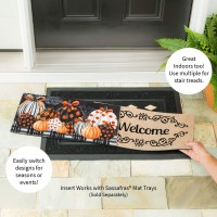 Evergreen Sassafras Elegant Patterned Pumpkins Interchangeable Entrance Doormat Indoor And Outdoor 22Inches X 10Inches N