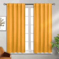 Bgment Rod Pocket And Back Tab Blackout Curtains For Bedroom Thermal Insulated Room Darkening Curtains For Living Room 2 Wind