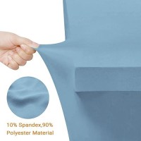 Eurmax Usa Rectangular Fitted Spandex Table Covers 5Ft Tablecloth Wedding Event Patio Table Decorations Stretch Table Cover For 5Ft Folding Table (Sky Blue 2 Pack)