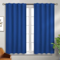 Bgment Rod Pocket And Back Tab Blackout Curtains For Bedroom Thermal Insulated Room Darkening Curtains For Living Room 2 Wind