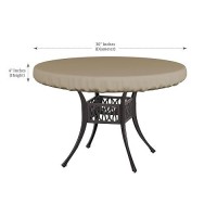 Covers All 12 Oz Round Table Top Cover 30 Inch Waterproof Uvresistant Perfect Table Cover For Dining Table Buffet Parties