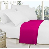 Elegant Comfort Premium Hotel Quality 1-Piece Flat Sheet  Luxury And Softest 1500 Premium Hotel Quality Microfiber Bedding Flat Sheet  Wrinkle-Free  Stain-Resistant  California King  Pink